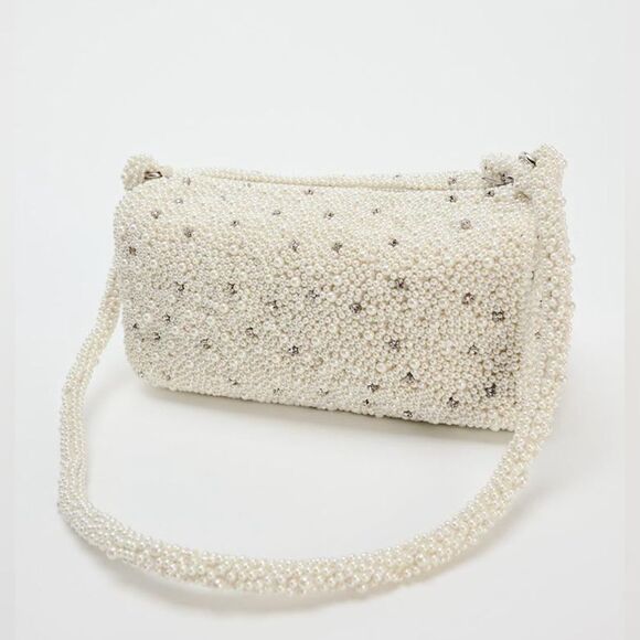 ZARA PEARL MINI DUFFEL BAG BRIDAL - Picture 5 of 16